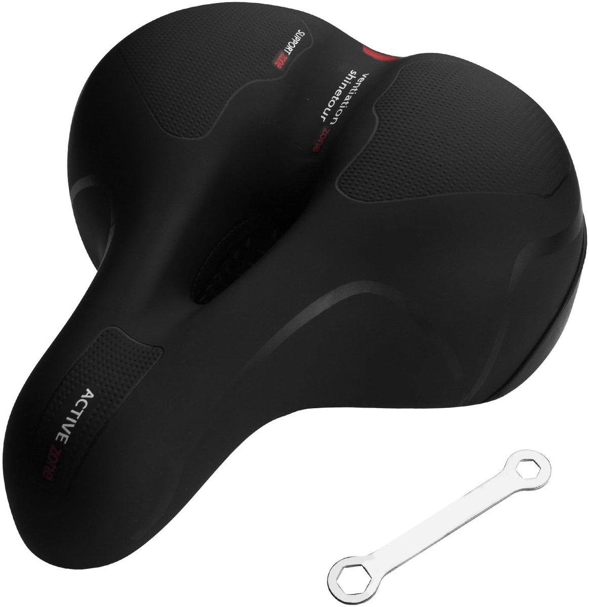 Dailygoods- Fietszadel Waterdicht - Gelfietszadel - Schokabsorberend - Antislip - Ergonomisch Ontwerp - Zacht en Comfortabel - Fietsstoel