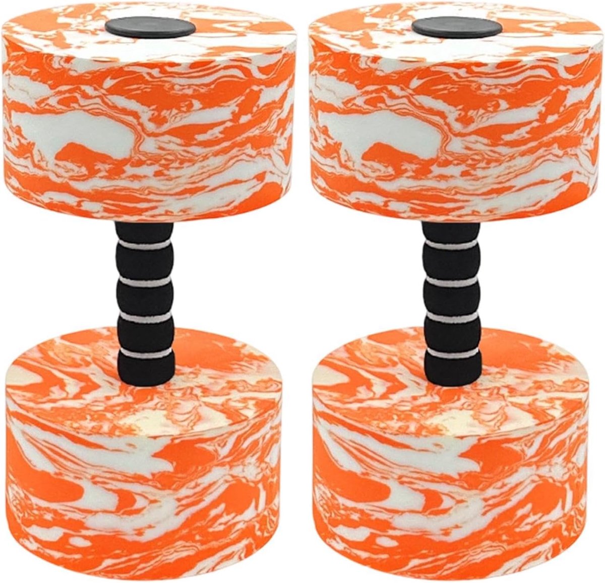 Watergewichten Set - Aqua Halters - Zwemmen Fitness - Huidvriendelijk Schuim - 32x29x29 cm - Oranje