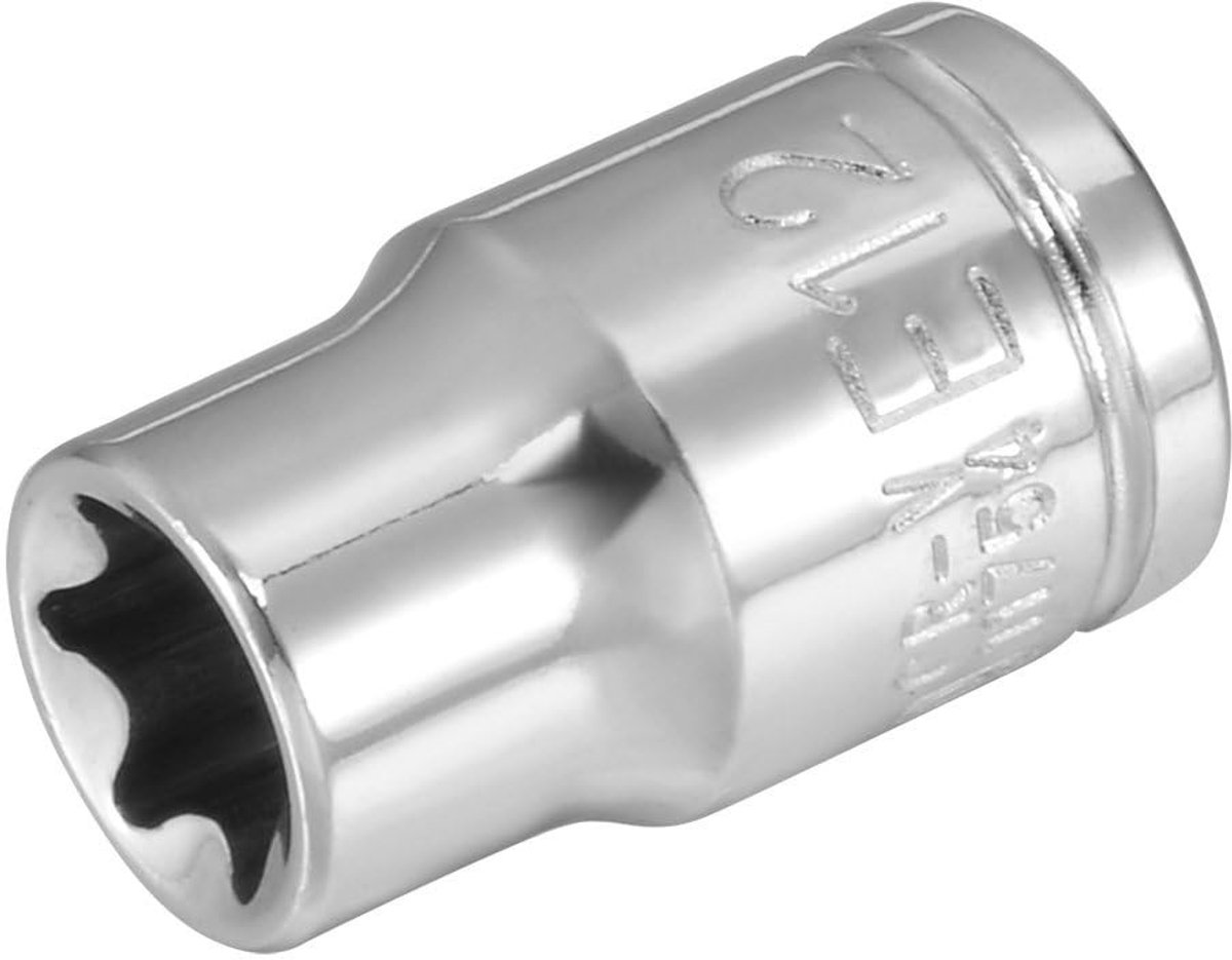 Dailygoods- Torx Socket 3/8" E12 - Externe Socket - Cr-V Staal - Duurzaam - Slijtvast - Geschikt voor Auto Reparatie - Steeksleutel