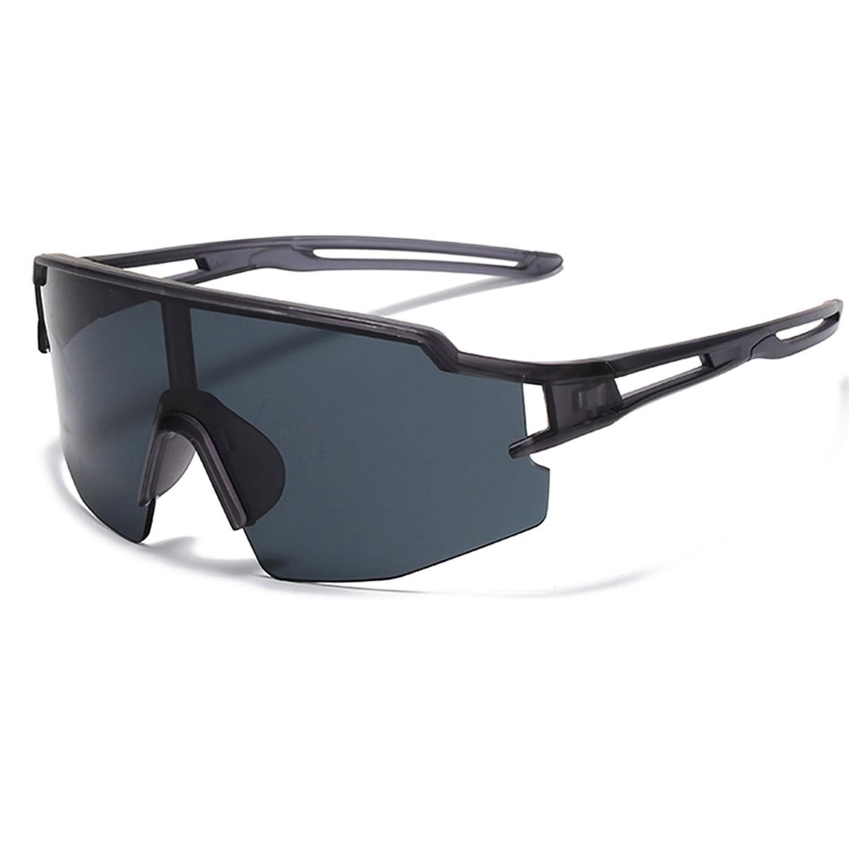 Dailygoods- Sportzonnebril gepolariseerd - UV400-bescherming - dames/heren - outdooractiviteiten - breed gezichtsveld - lichtgewicht 28,1 gram - Zonnebril