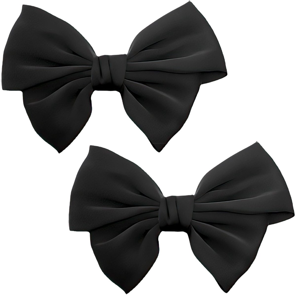 Dailygoods- Schoenclips Zwarte Strikvorm - Afneembare Schoenaccessoire - Herbruikbare Schoengespen - Decoratieve Schoenclips - Geschikt voor Ballerina's/Laarzen/Sandalen - Hoogwaar