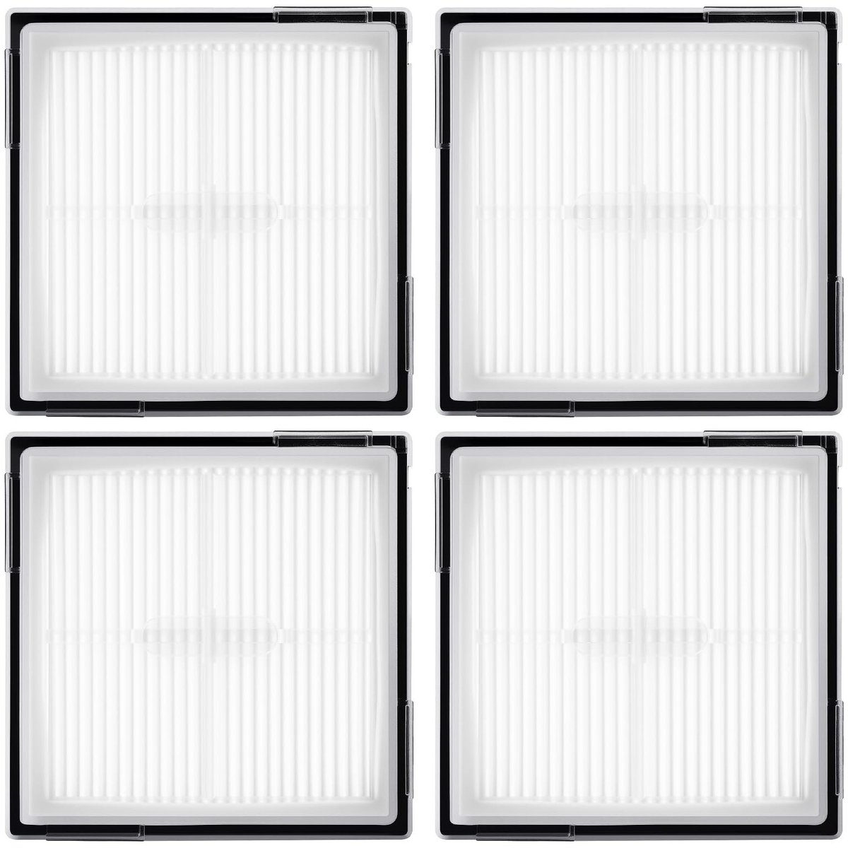 Dailygoods- HEPA Filter wasbaar en herbruikbaar - Stofzuigerfilter - Compatibel met Roborock Q10 S5/X5 - Sterkere zuigkracht - Effectieve filtratie - Verwijdert stof en vuil