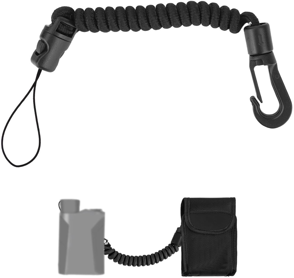 Dailygoods- Afstandsmeter Lanyard 8-40cm - Intrekbaar - Tether Kabel - Geschikt voor Jagen/Vissen/Bergbeklimmen/Kamperen - Hoogwaardig Polyester - Handig voor Buitenactiviteiten