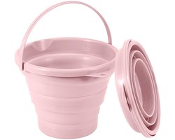 Dailygoods- Opvouwbare Emmer 3 Liter - Duurzaam - Ruimtebesparend - Flexibel - Voor Buitenactiviteiten - Hoogwaardige Materialen - Vouwemmer