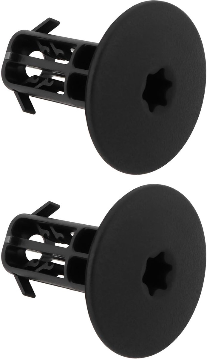 Dailygoods- Motordekselclip 2-delig - Compatibel met Volvo 2.0 liter 2014+ - Kunststof - Duurzaam - Eenvoudige installatie - Onderdeelnummer 31368242-1 - Motorclip