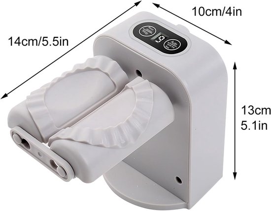 Elektrische Knoedel Machine - Dumpling Maker - Snel Hapjes Maken - 2 Maak Modi - 10.5x14x13 cm - Wit — afbeelding 5