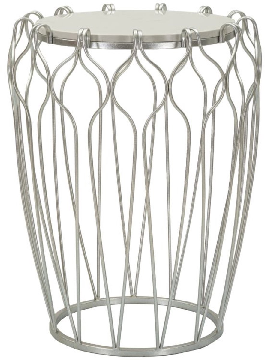 Mauro Ferretti Tafel Hook Ø 47,5×61,5 cm Zilver