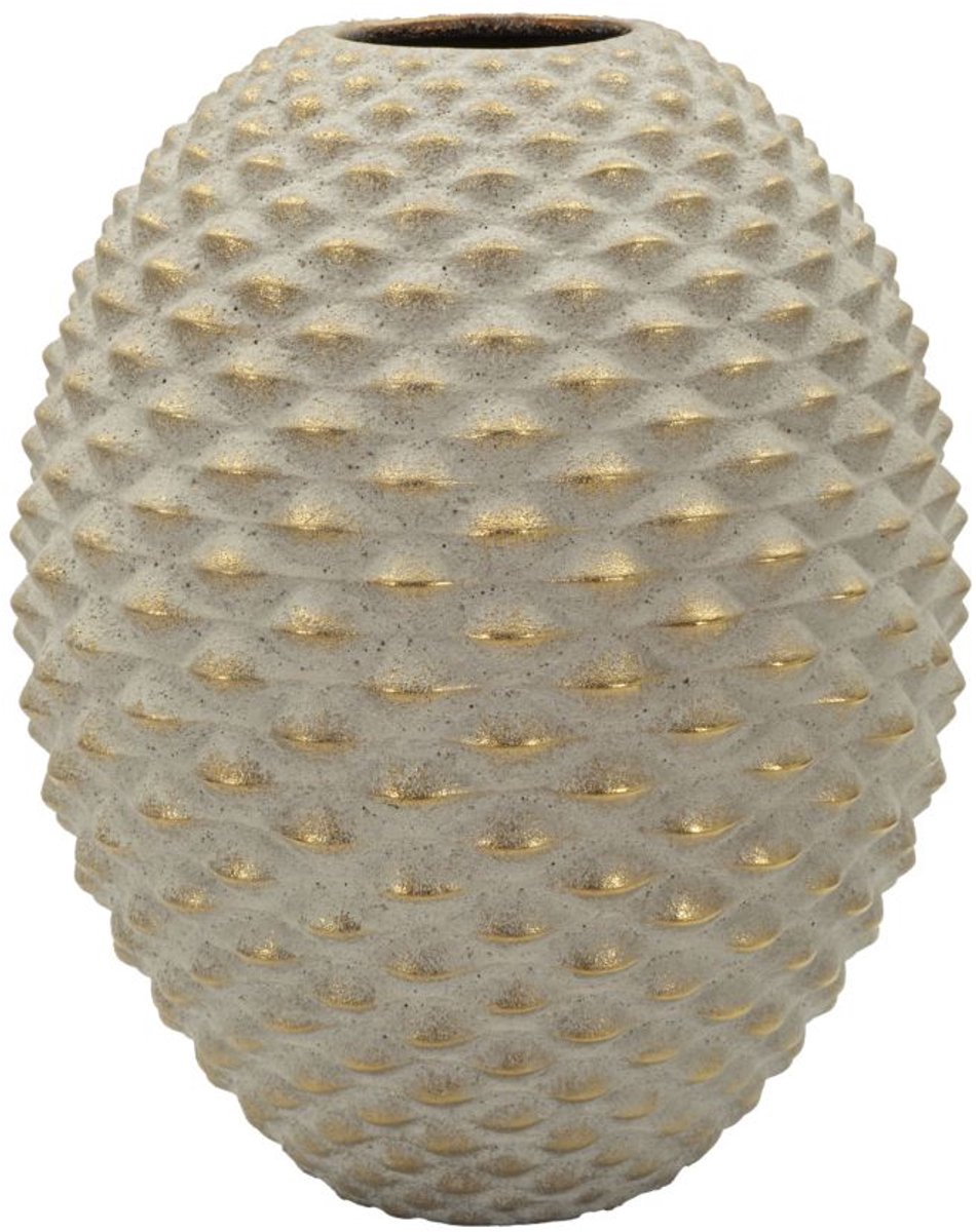 Mauro Ferretti Vaas Pepipas Ball Vase Ø 29,5×36 cm Grijs