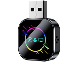 Geschikt voor Carplay – 3-in-1 Smart Mirror Link USB-adapter – Bedrade Carplay naar Draadloze Plug-and-Play – Android Auto A