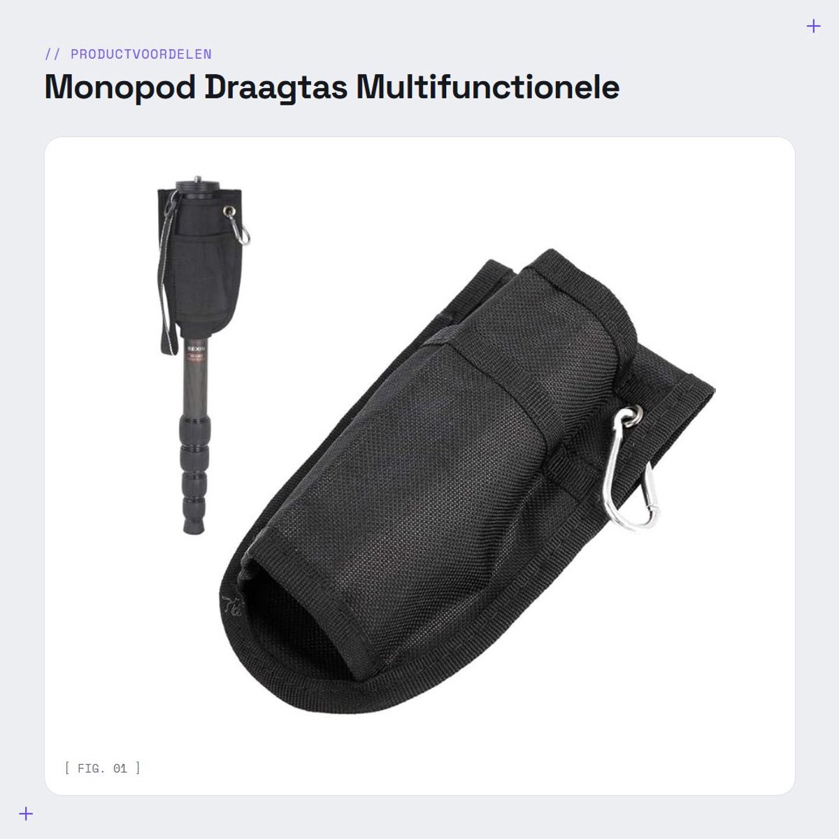 Dailygoody - Monopod Draagtas - Multifunctionele Waterdichte Tas