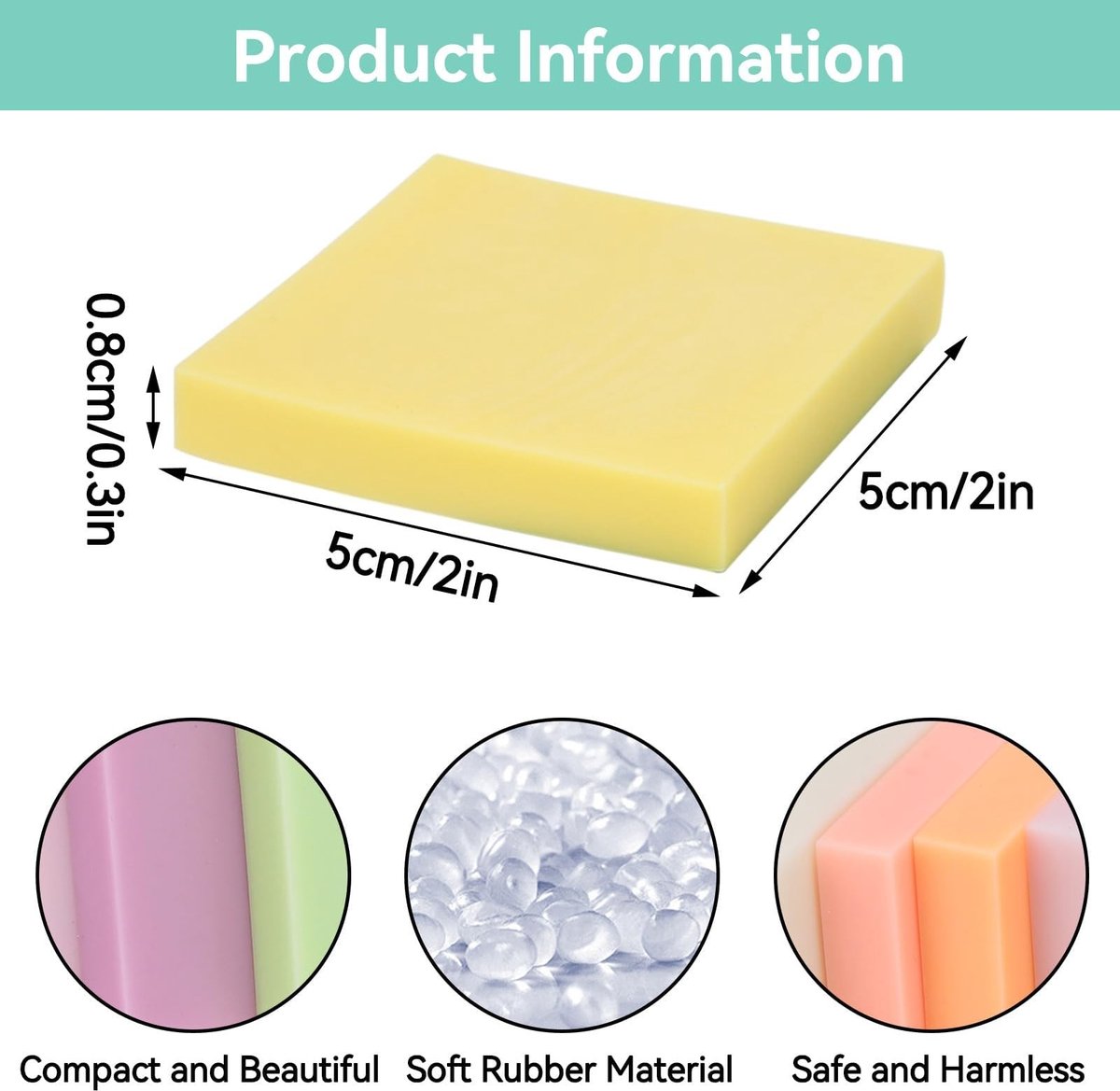 Dailygoods- Snijblokken Set van 10 - Rubber Stempelblokken - PVC Materiaal - Duurzaam - Geschikt voor Inkjetprinters - Perfect voor Ambachtelijke Projecten