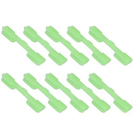 Dailygoods- Hengel Clips 40 Stuks - ABS Kunststof - Lichtgewicht - Draagbaar - Voor Nachtvissen - Geschikt voor Staafdiameters 1,5/2/2,5 mm - Vishulpmiddelen van Dailygoods — afbeelding 4