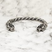 Mei's - Viking Wolf - armband heren - RVS zilver