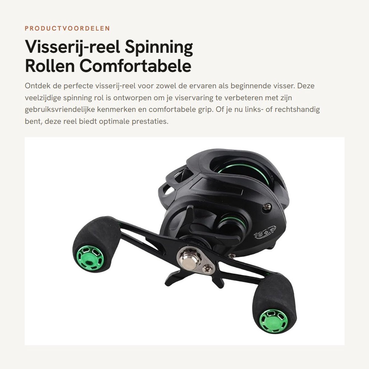 Dailygoods- Visserij-reel 9 Versnellingen Magnetische Rem - Baitcasting Haspel - EVA Grip - Metalen Spoel - Vissen Accessoire - Hoge Snelheid 7.2:1 - Vismolen