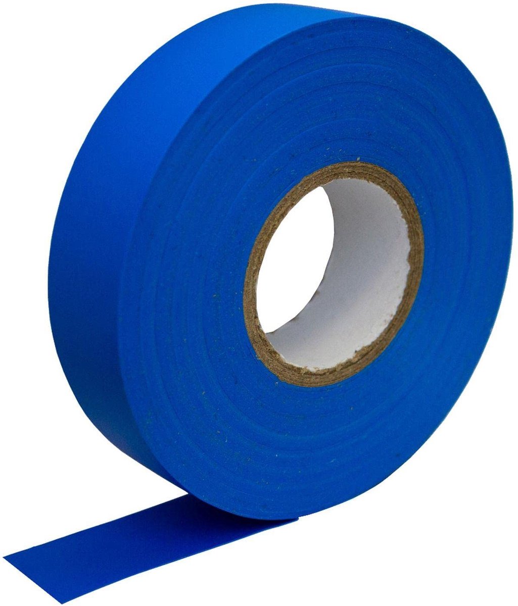 Isolatietape PVC - Plakband Blauw - Elektrisch Werk - Hoge Temperatuur - 10 Rollen 33m - Blauw