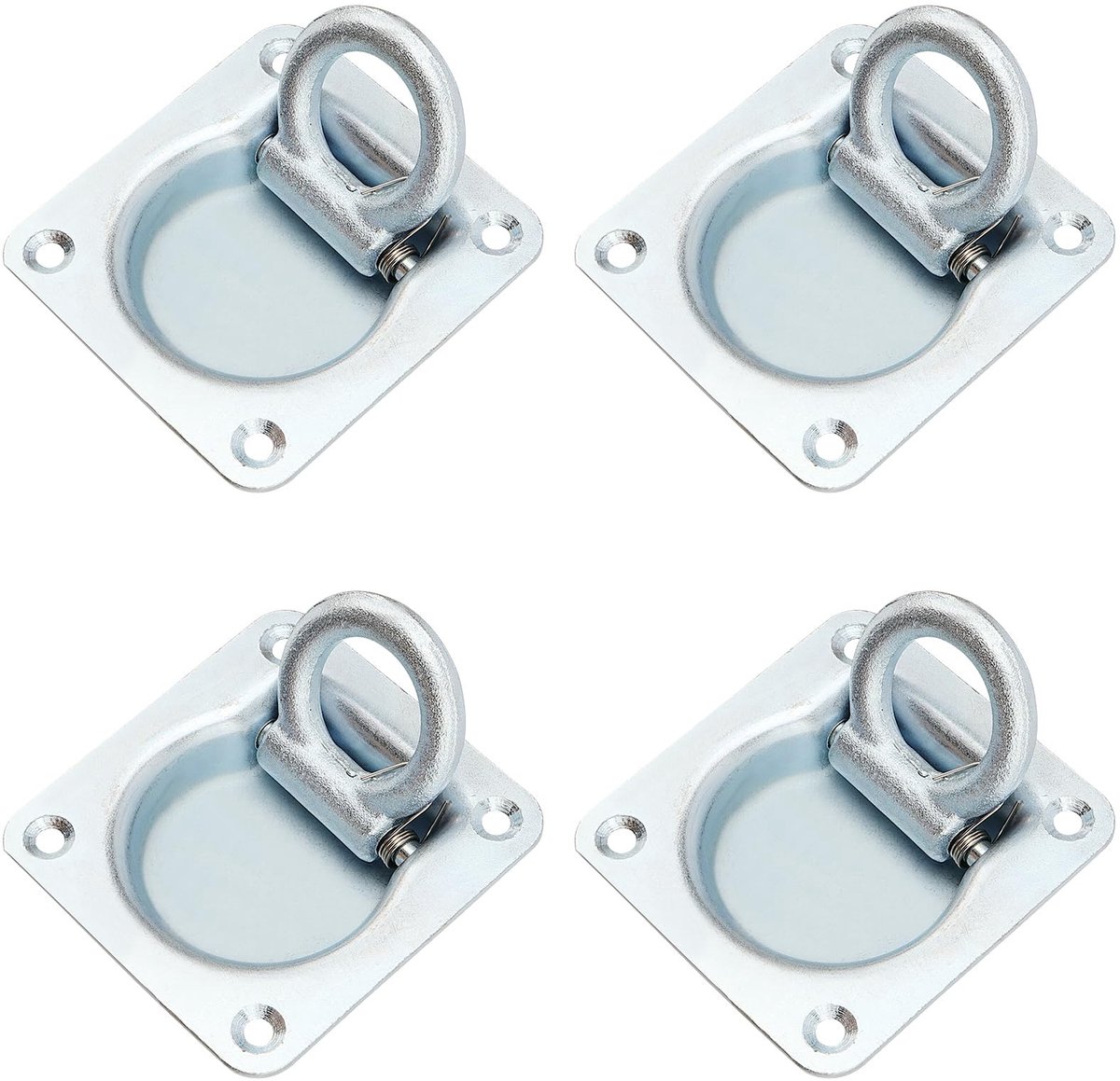 Dailygoods - Set van 4 Sjorringen voor Aanhangers en Vrachtwagens