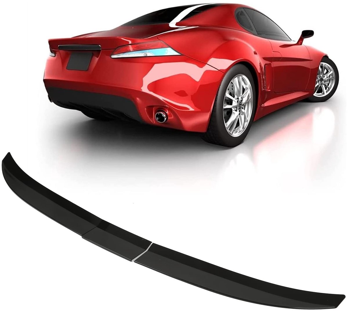 Dailygoods- Kofferbaks Spoiler 3 Stuks - Verstelbare Achterklep - Universele Auto - ABS Materiaal - Schokbestendig - Stevig Ontwerp - Achterspoiler