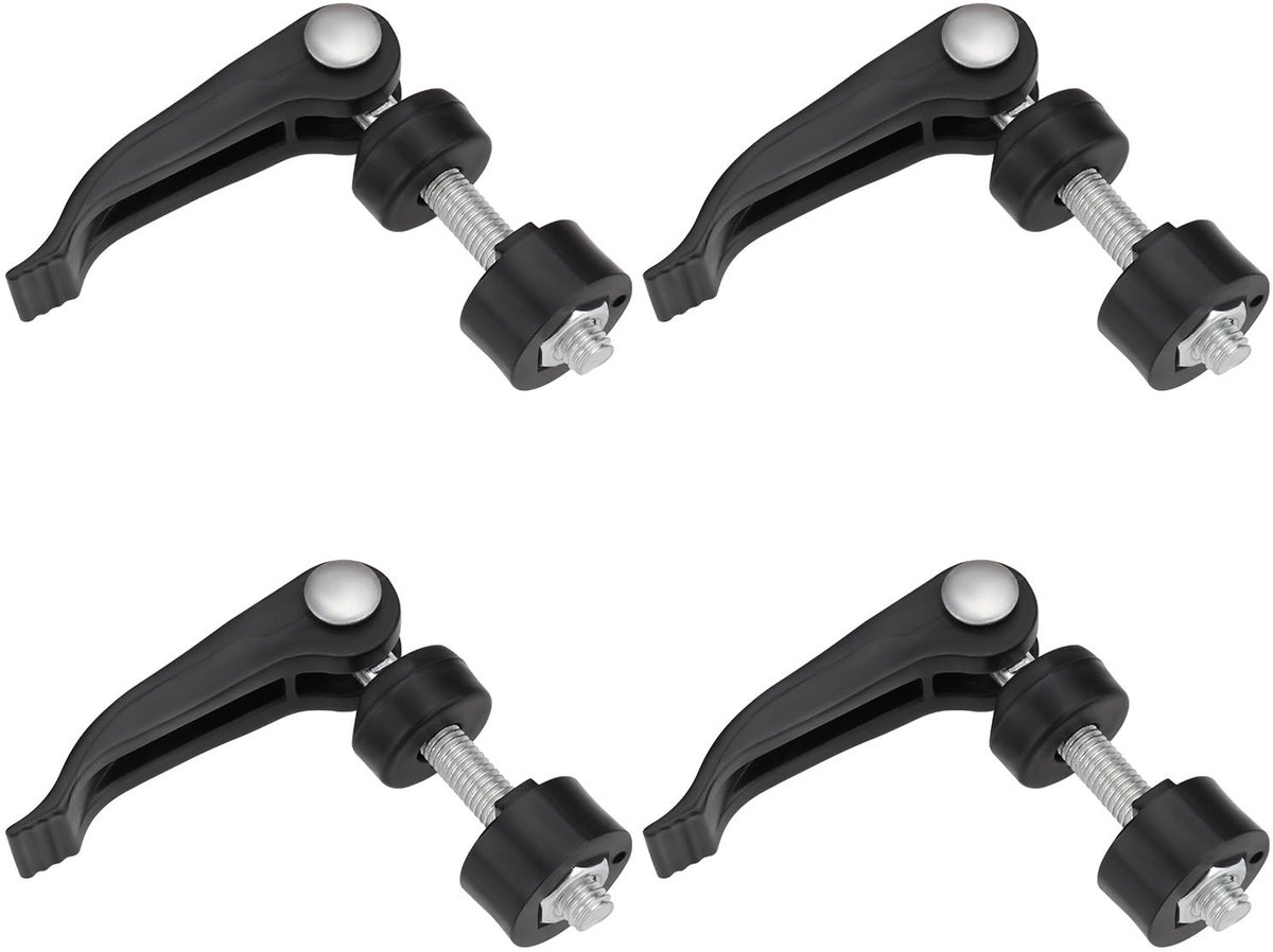 Dailygoods- Grasmaaier Schroef 4 Stuks - Quick Release/Borgschroef - Handvat 56 mm - M6 Schroefdiameter - Aluminiumlegering/Kunststof - Geschikt voor Grasmaaiers