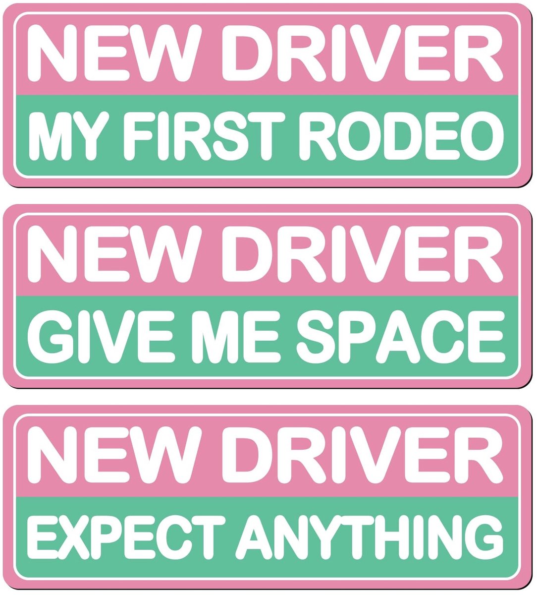 Dailygoods- Auto Stickers - 3 Stukken - Grappige Auto Stickers - Stickers voor op de Auto - Auto Decoratie - Lichtgewicht Design - Autostickers