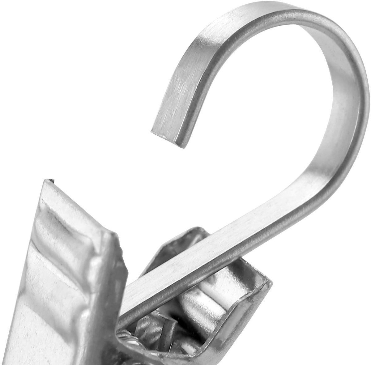 Dailygoods- Gordijnclips 200 Stuks - Roestvrij Stalen Klemmen - 9,6 x 18 x 35 mm - Hangende Clips voor Vlaggen/Stoffen - Duurzaam en Praktisch