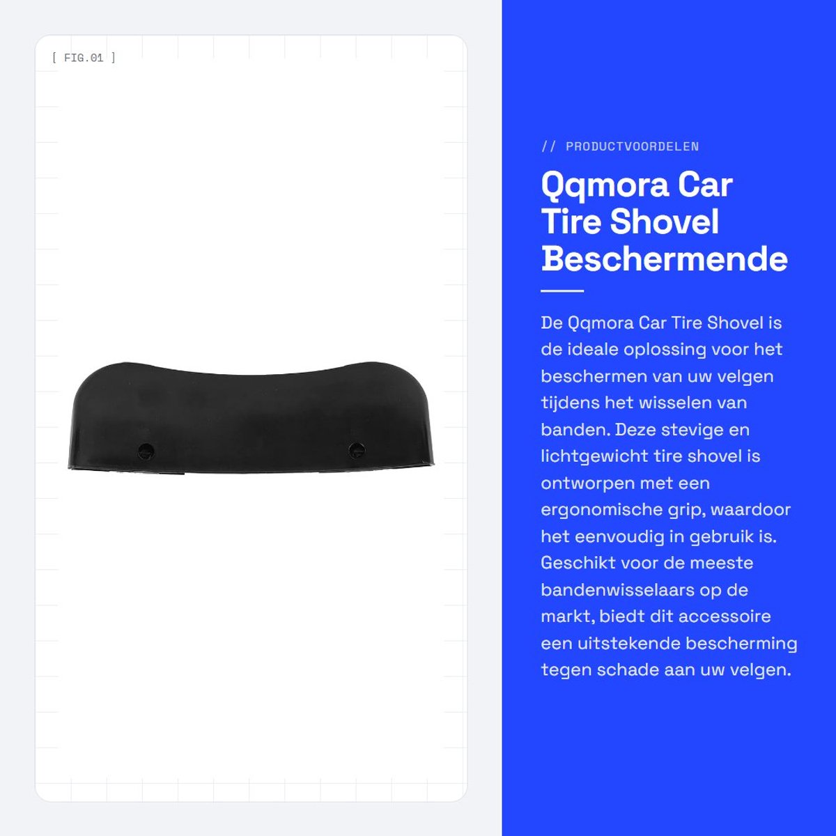 Dailygoods- Bandenlepel Ergonomisch Ontwerp - Bandenaccessoires - Universele Geschiktheid - Bescherming Velgen - Professionele Kwaliteit - Eenvoudig in Gebruik - Bandenwisselaar