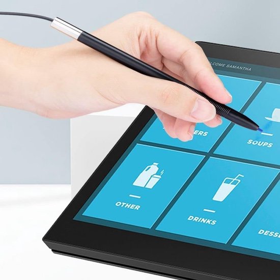 Dailygoods- Stylus Pen Nauwkeurig - Touchscreen Pen - Uittrekbare Veerdraad - Draagbaar - Geschikt voor Resistieve Touchscreens - Lichtgewicht 22 gram - Touchpen — afbeelding 3