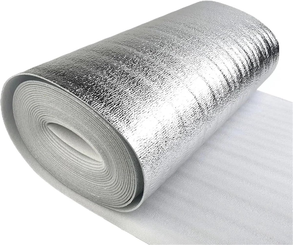 Radiatorfolie Isolatie - Warmtefolie Reflectie - Energie Besparen - Reflecteert Warmte - 10m x 0.5m - Zilver