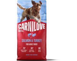 12 kg Carnilove active adult all breeds salmon / turkey hondenvoer