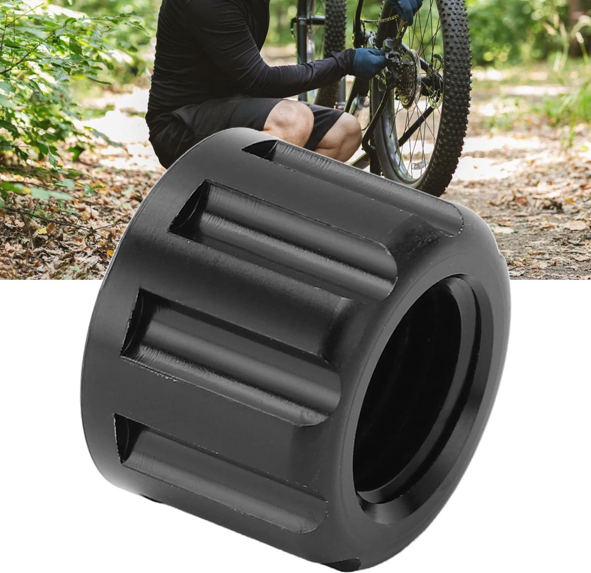 Dailygoods- Steekas Moer Aluminium - M12 X 1,5mm - Fiets Accessoire - Mountainbike - Binnendiameter 12mm - Eenvoudig te installeren - Fietsnaven