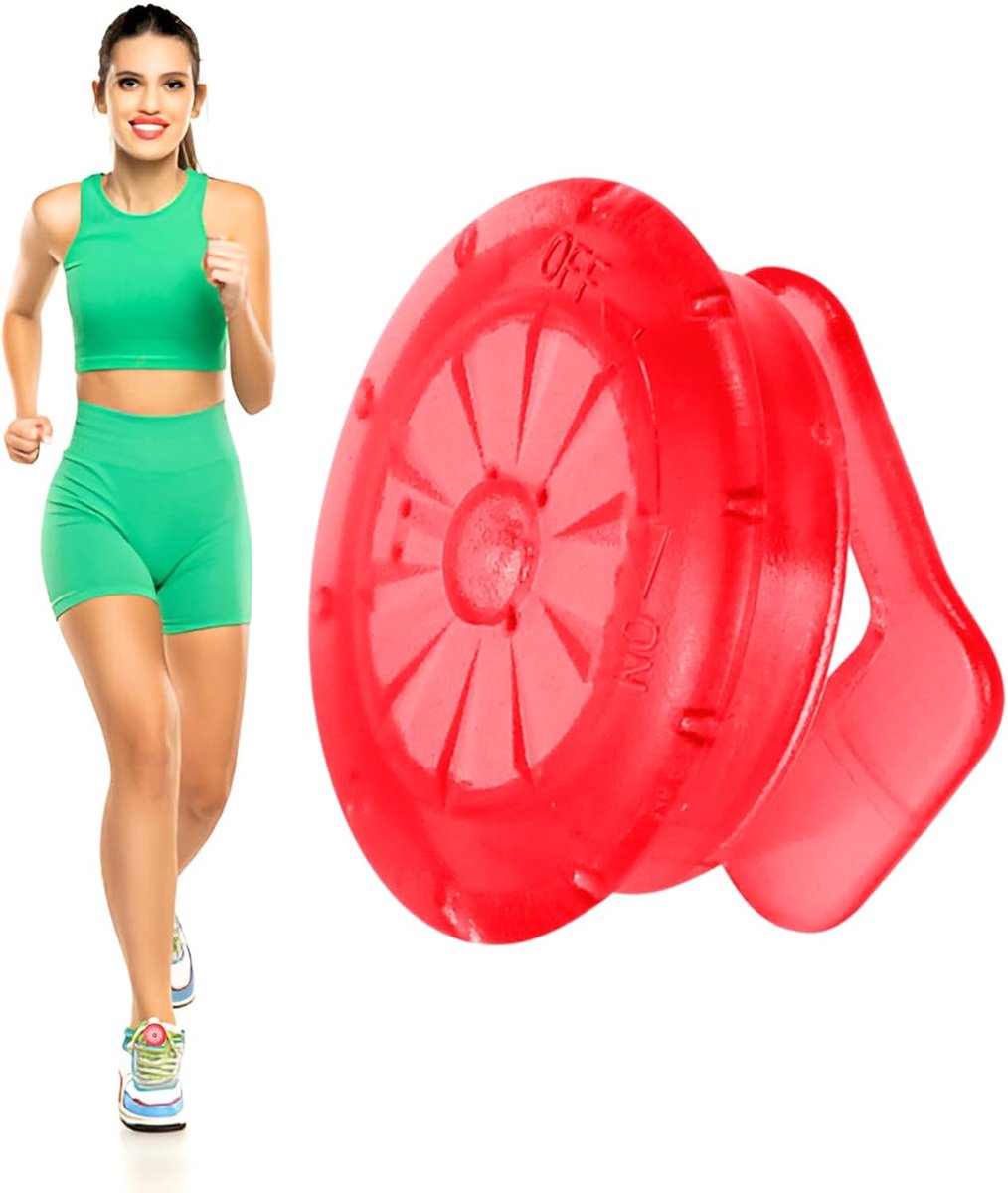 Draagbare Looplamp - Nachtlamp Hardlopen - Veilig Sporten - Citroen Design - 3.5 gram - Rood