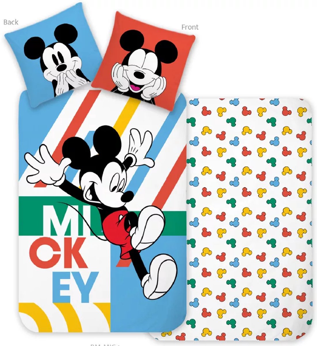 Mickey Mouse Dekbedovertrek Junior 100x135 Katoen Ledikant