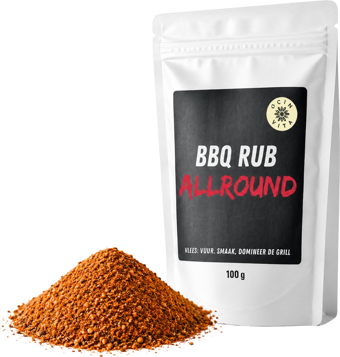 BBQ Rub Allround 250g - BBQ kruidenmix voor vlees, vis en groente - Ocin Vita