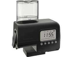 Voerautomaat Aquarium - Vis Voeder - Automatisch Voeren - Twee Schroeven - 110ml Uitbreidbaar - Zwart