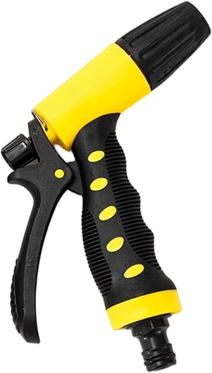 Hogedrukmondstuk - Verstelbare sproeier - Tuinonderhoud - Antislip grip - 12 x 19 cm - Zwart