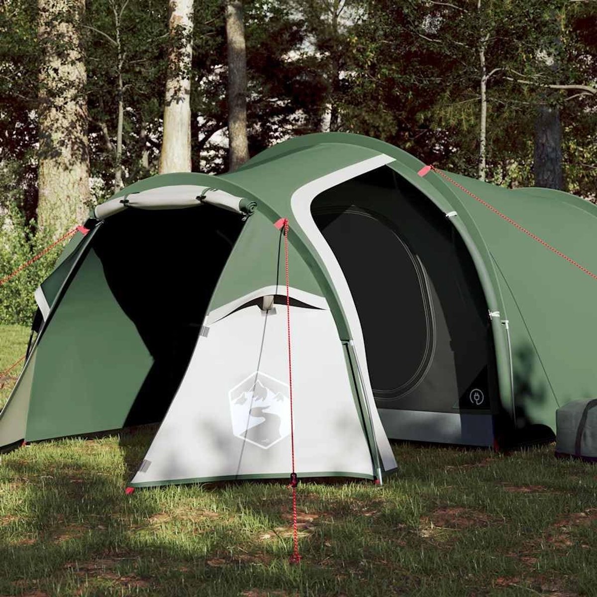 Tunneltent 3 personen - Kampeertent Outdoor - Comfortabel Kamperen - Afneembare Buitentent - 200 x 166 x 108 cm - Groen