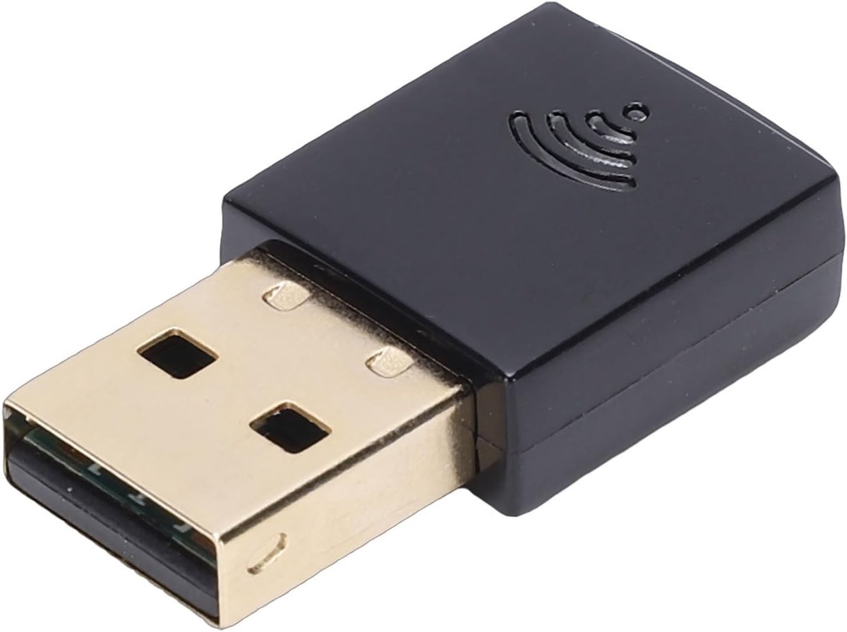 WiFi 6 USB Adapter - Draadloze Netwerkkaart - Snel Internet - Plug and Play - 600 Mbps - Zwart