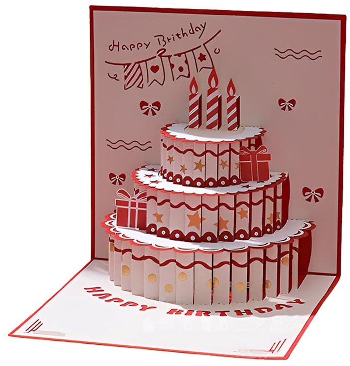 3D Pop-up Verjaardagskaart voor Dames - Gepersonaliseerd Cadeau