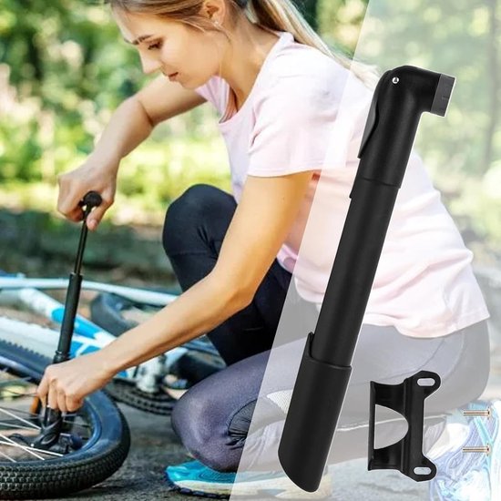 Draagbare Fietspomp - Handpomp Opblaas - Banden Snel Vullen - Lekvrije Constructie - Compact Formaat - Enkel Kenmerk — afbeelding 3