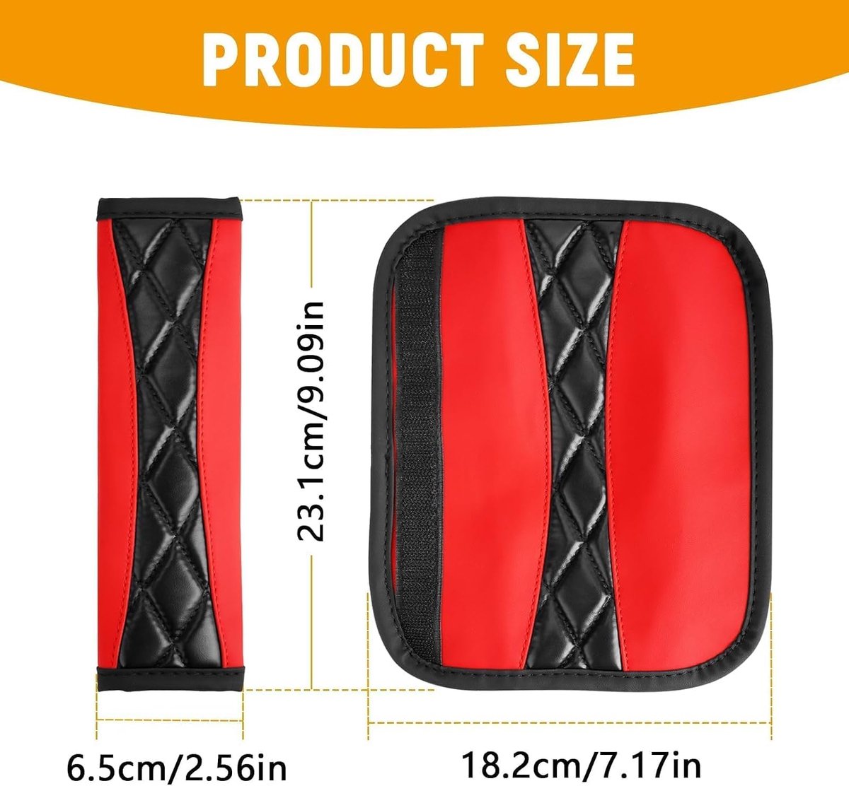 Gordelbeschermers Auto - Gordelkussens Set - Comfortabel Rijden - Antislip Spons - 2 Stuks - Zwart
