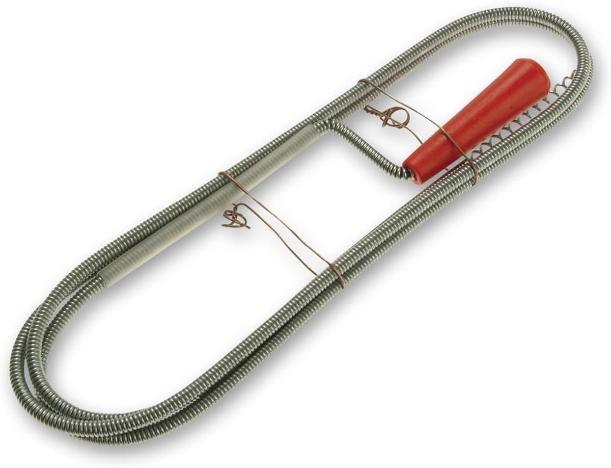 Afvalreiniger - Ontstopper - Verstopping Verhelpen - 12ft Lengte - 100 g - Zilver