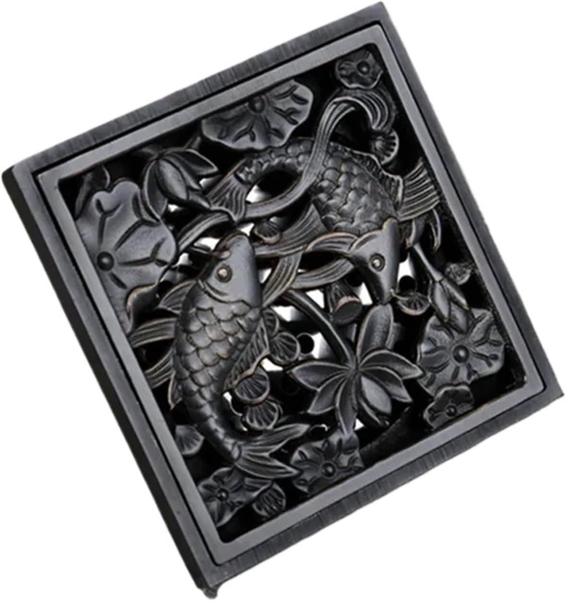 Vloer Afvoer Rooster - Douche Afvoer - Water Afvoeren - Antislip Oppervlak - 4 Inch - Zwart