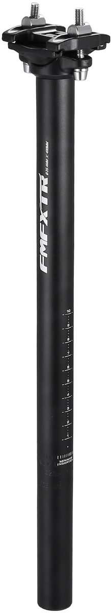Dailygoods- Zadelpen Verstelbaar 25.4mm - Aluminiumlegering - Geschikt voor MTB/Wegfiets - Veiligheidslijnmarkering - Lengte 400mm - Duurzaam materiaal - Fiets Zadel