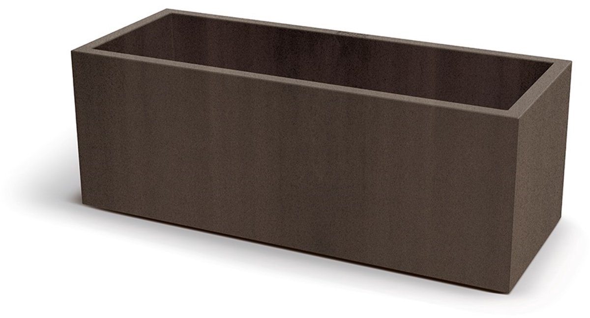Bloempot Buiten Cubla Case 100x38x36cm CORTEN Ethick