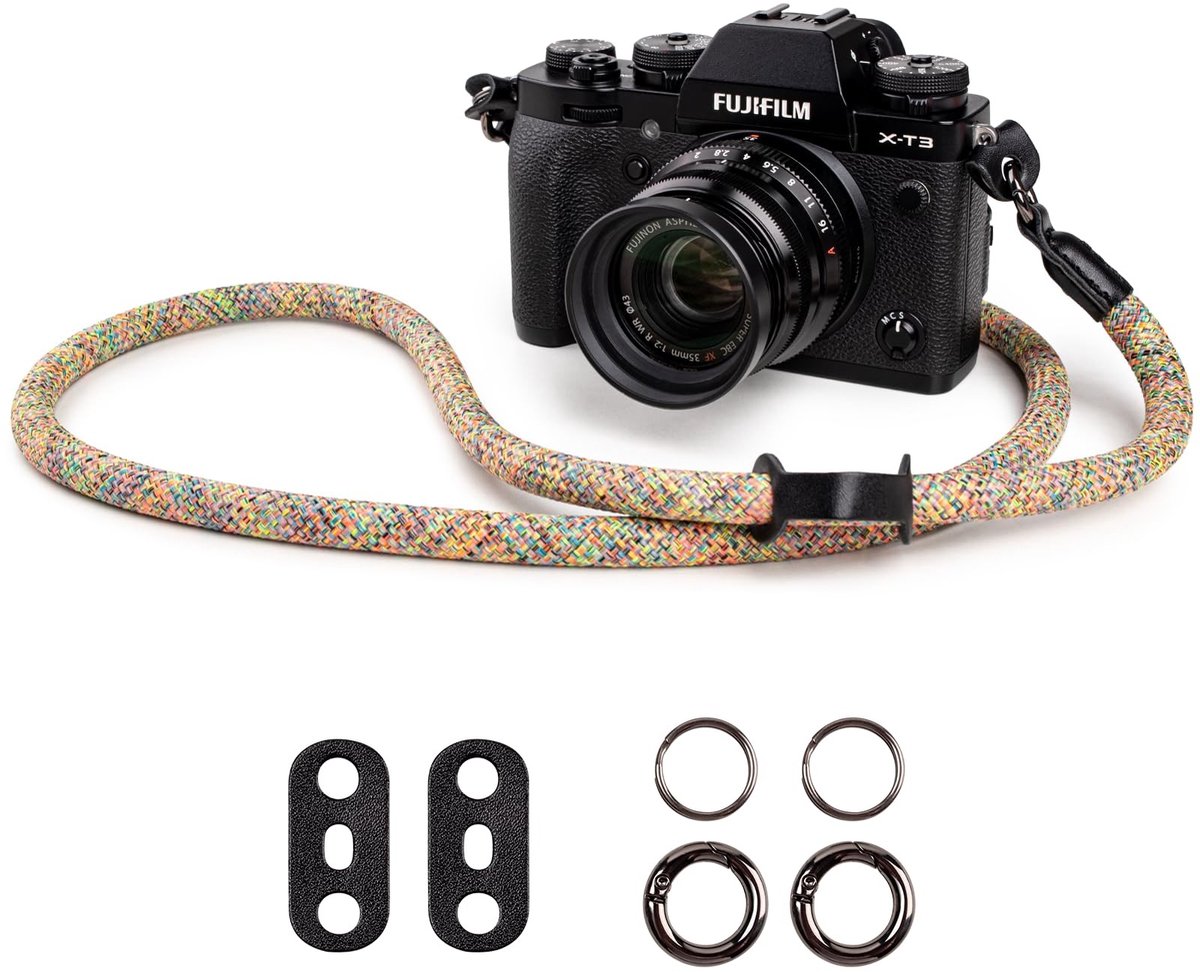 Dailygoods - VOVMOEYA Camera Draagband, Schouderriem voor Sony A6400 A6700 A7 IV Fujifilm XT5 X100V XT30 Canon EOS R6 R10 R50 Nikon ZF Z30 Z50