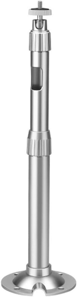 Camera Wandhouder - Buitenbeugel - Veilige Beveiliging - Uitschuifbaar - 20-40 cm - Zilver