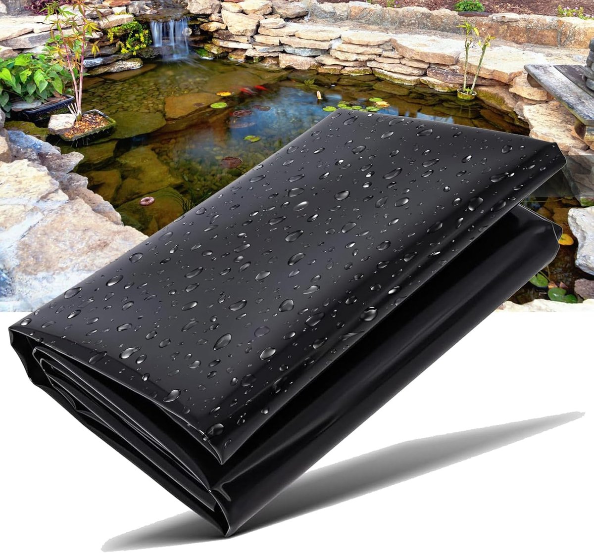 Vijverfolie EPDM - Waterdichte Liner - Tuinvijver Aanleggen - Vis- en Plantvriendelijk - 5