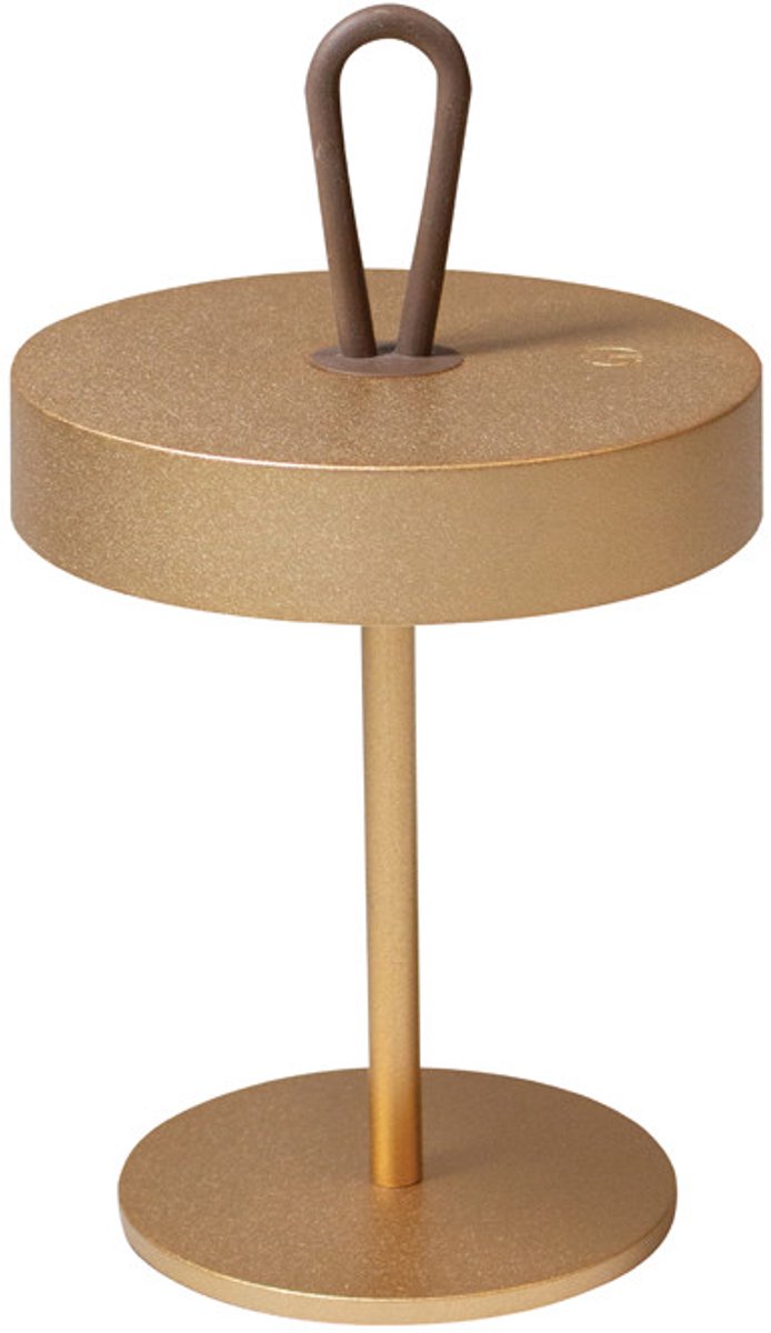 à Table Stockholm Tafellamp - LED Licht - voor Binnen en Buiten - Woonkamer - Slaapkamer - Tuin - Oplaadbaar - USB - Dimbaar - Goud