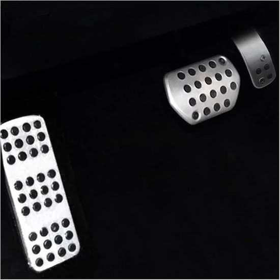 Auto Pedaal Covers - Voetsteun Plaat - Rijcomfort Verbeteren - Antislip Ontwerp - 3 Stuks Set - Metaal — afbeelding 3