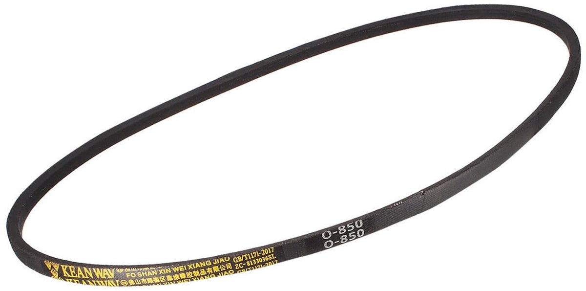 Dailygoods- Aandrijfriem Rubberen - Staplengte 850 mm - Breedte 10 mm - Dikte 6 mm - Neopreen - Flexibel/Elasticiteit - Rubberen Riem