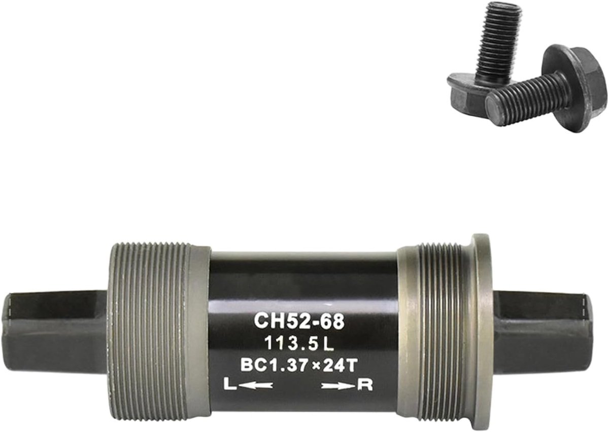 Trapas Vervanging - Fiets Component - Soepele Fietstochten - Waterdichte Schroeven - 1135 mm - Zwart
